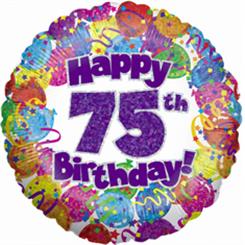 75th Helium Balloon
