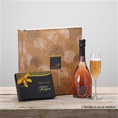 Champagne &amp; Belgian Chocolates Gift Set