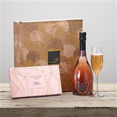 Sparkling Rose &amp; Salted Caramel Truffles Gift Set