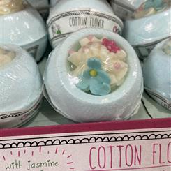 Bath Bomb cotton flowers 