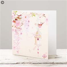 Pretty Flowers - Blank Greetings Card 