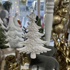 Bauble white Christmas tree