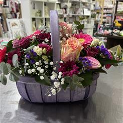 Basket pink and purple 